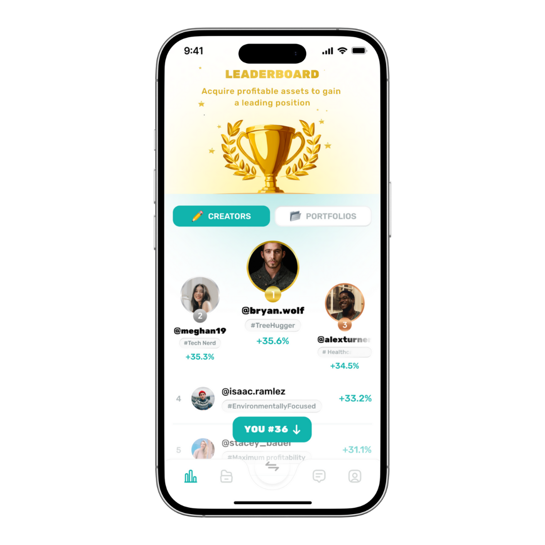 Building a stock portfolio in the Prophit app